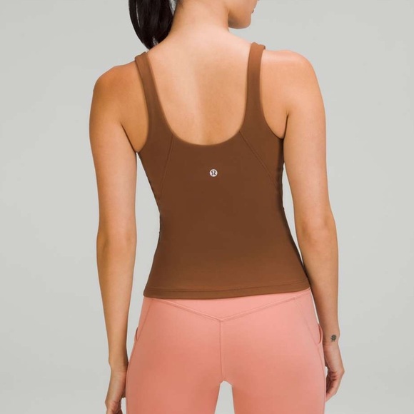 Lululemon Align Waist-Length Tank Top Roasted Brown Nulu workout stretch - Picture 5 of 5